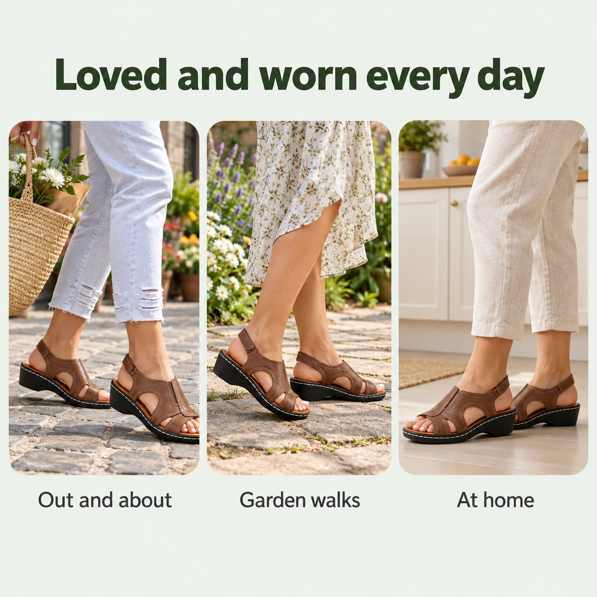 Mamie – Women's Comfortable Sandals, worn every day