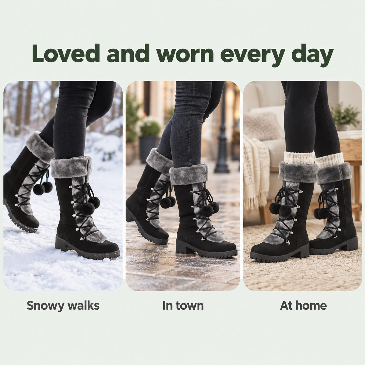 Margie – Women's Wide Calf Boots, worn every day