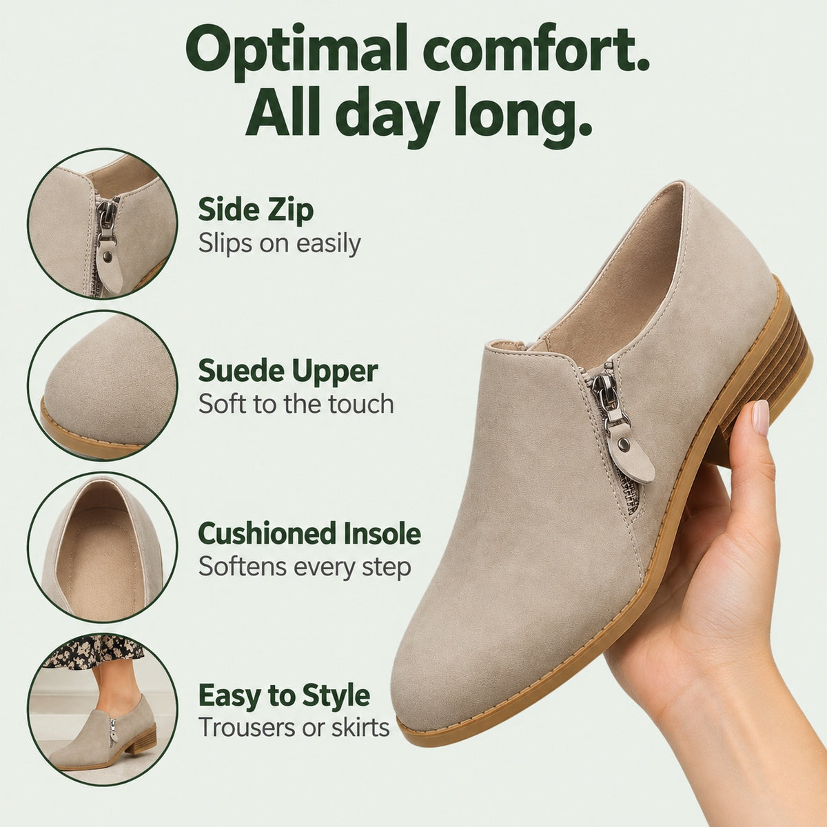 Marie – Women's Wide Calf Boots, features