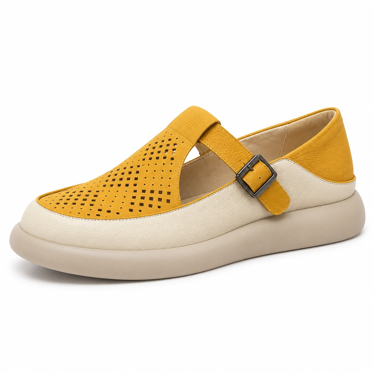 Marsh – Unisex Wide Toe Box Shoes in Yellow