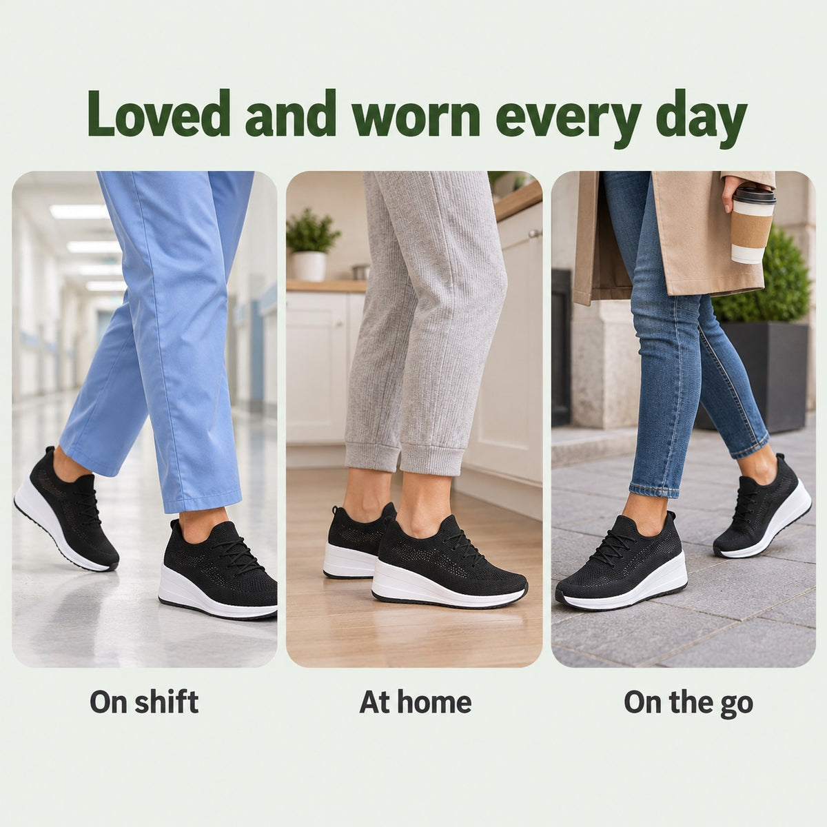 Marsha – Women's Nursing Sneakers, worn every day