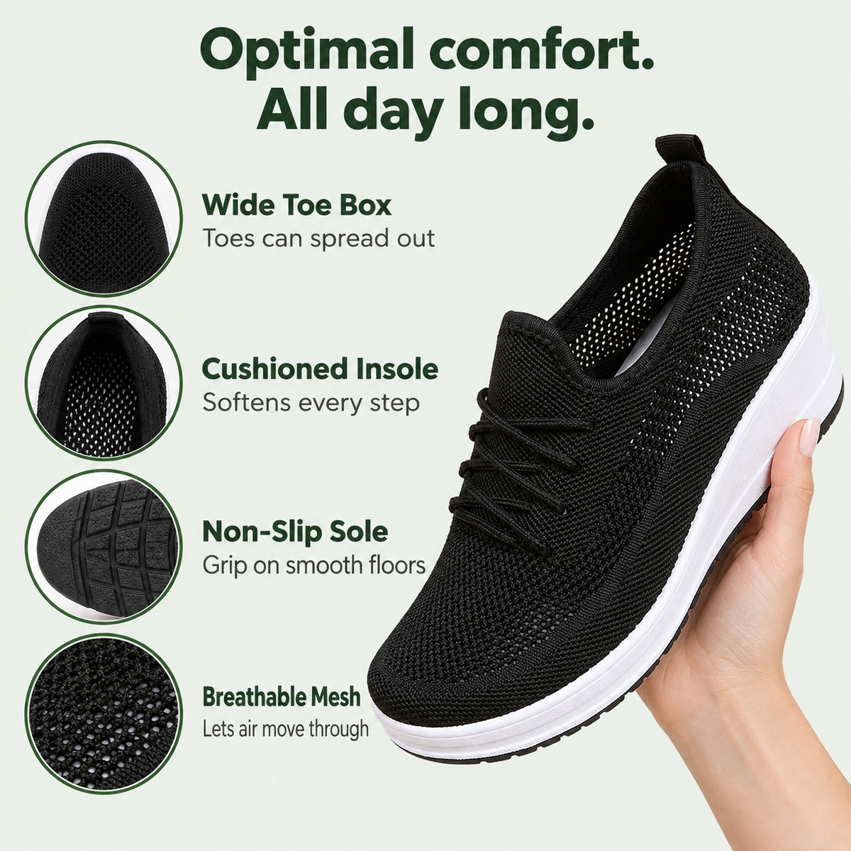 Marsha – Women's Nursing Sneakers, features