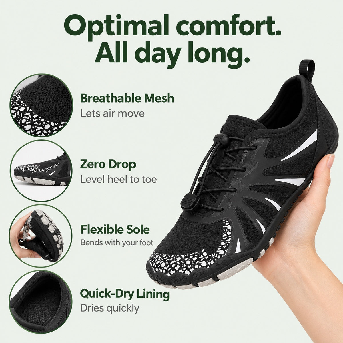 Martha – Women's Barefoot Shoes, features