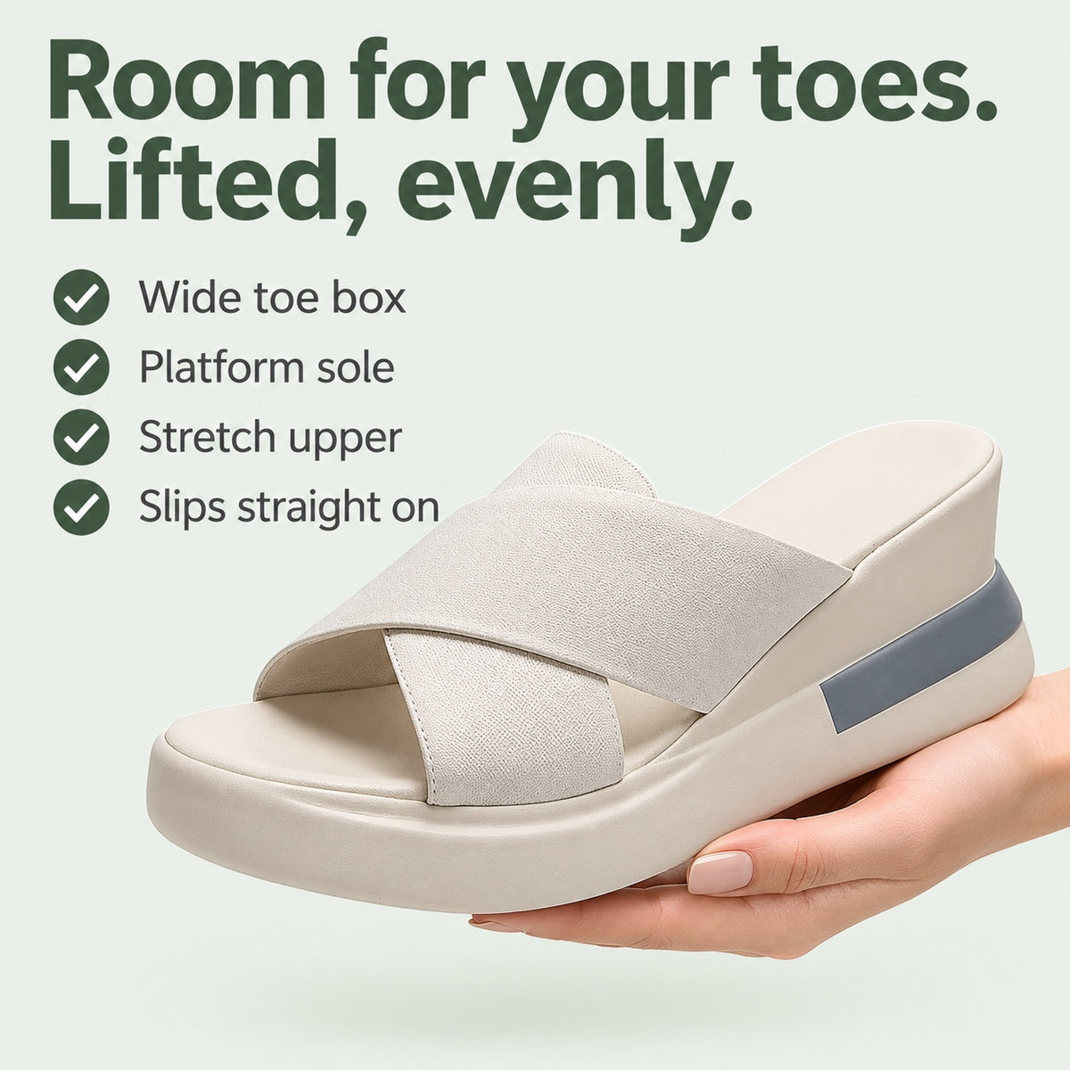 Mason – Unisex Wide Toe Box Sandals, key benefits