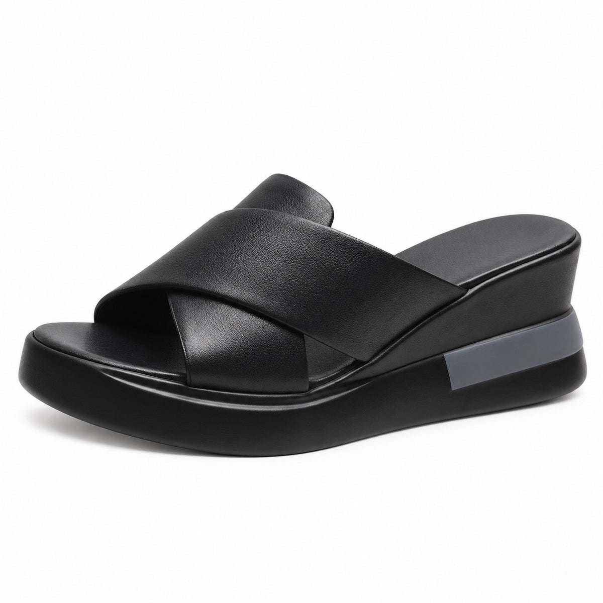 Mason – Unisex Wide Toe Box Sandals in Black