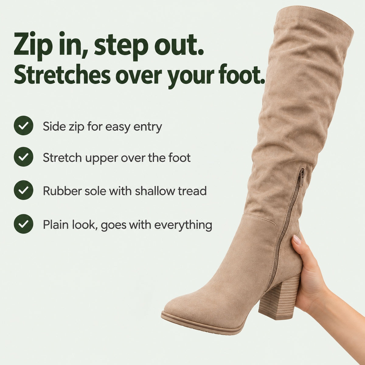 Meghan – Women's Wide Calf Boots, key benefits