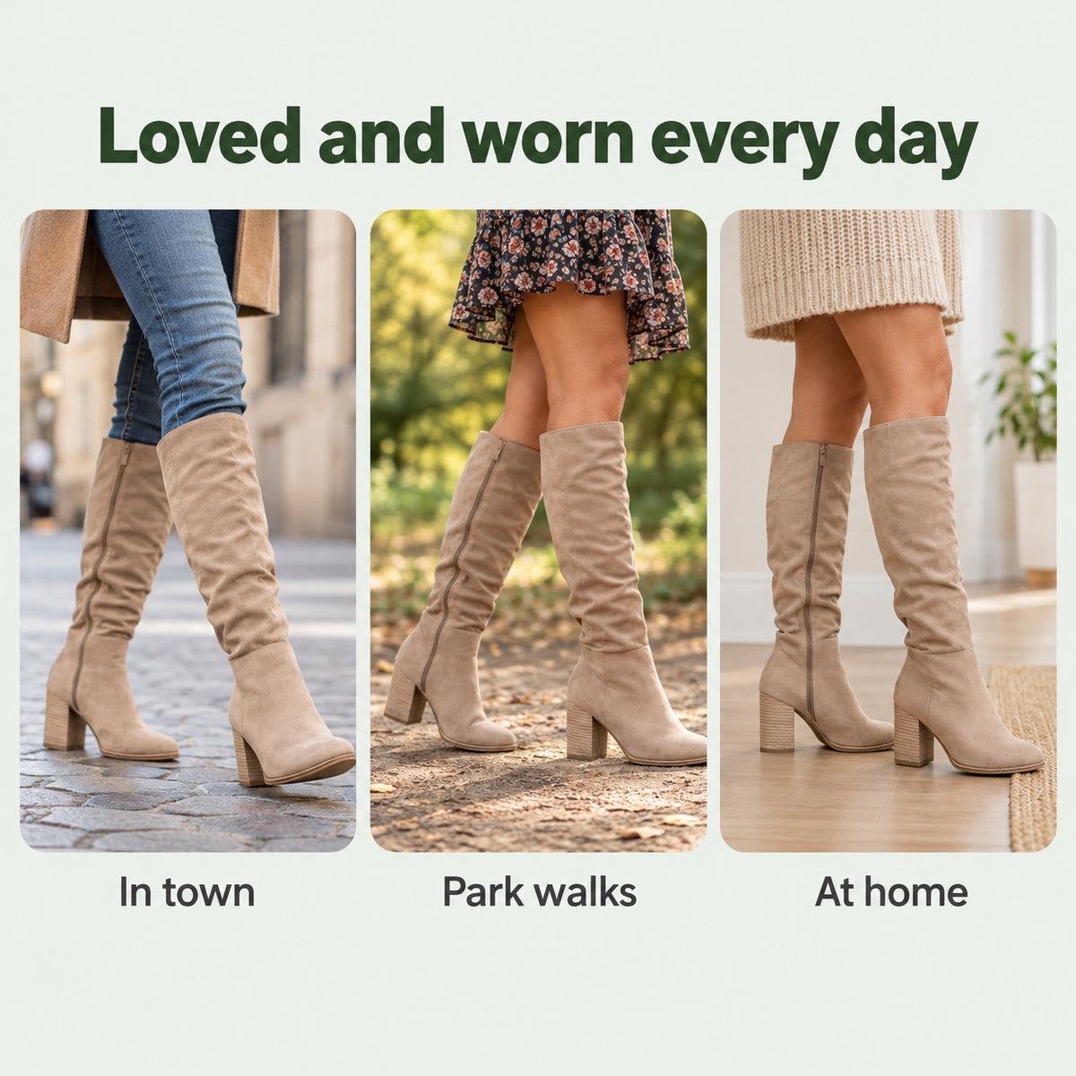 Meghan – Women's Wide Calf Boots, worn every day