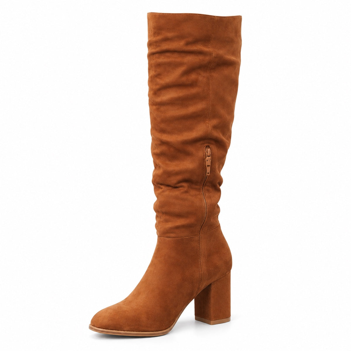 Meghan – Women's Wide Calf Boots in Brown