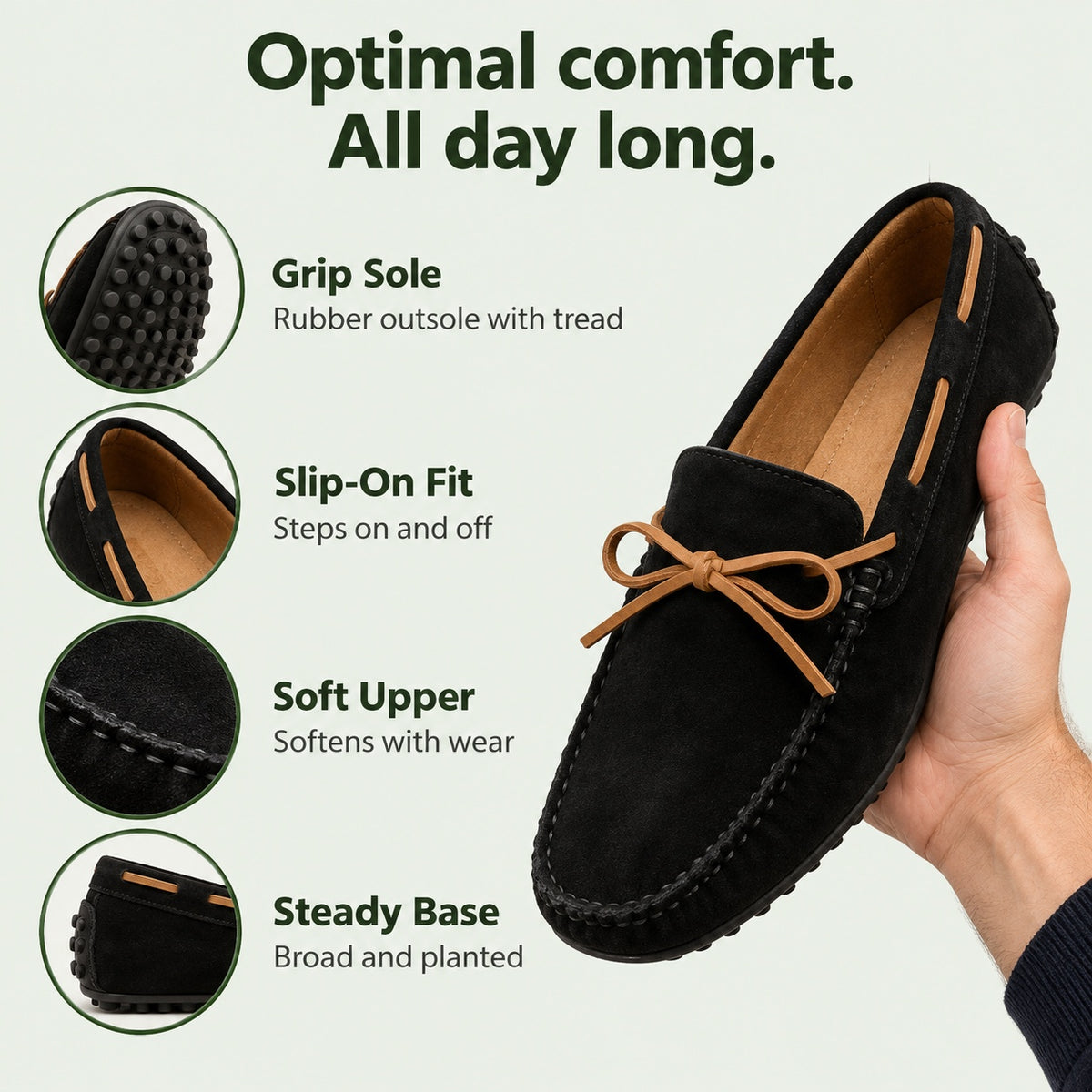 Milton – Men's Slip-On Loafers, features