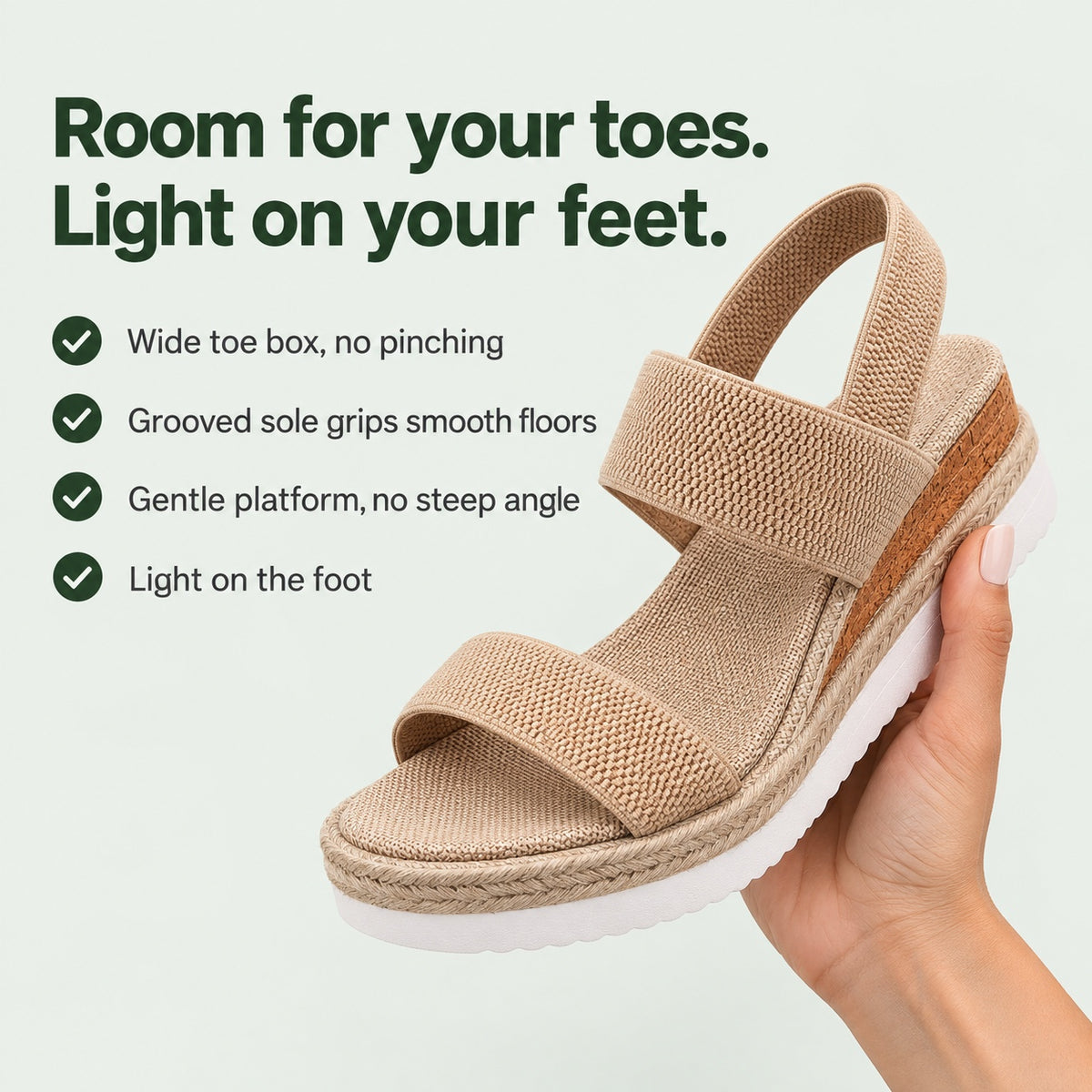 Mindy – Women's Wide Toe Box Sandals, key benefits