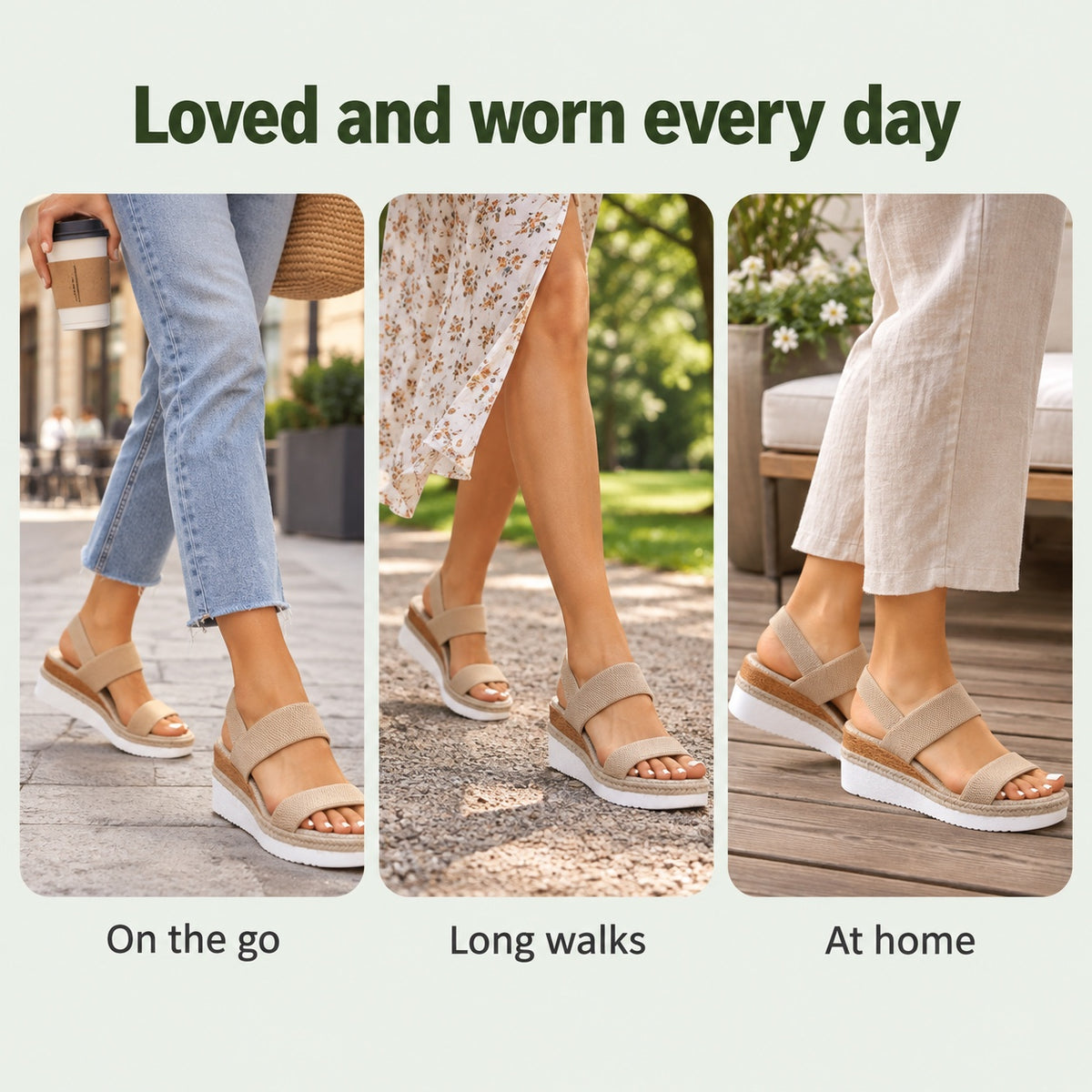 Mindy – Women's Wide Toe Box Sandals, worn every day