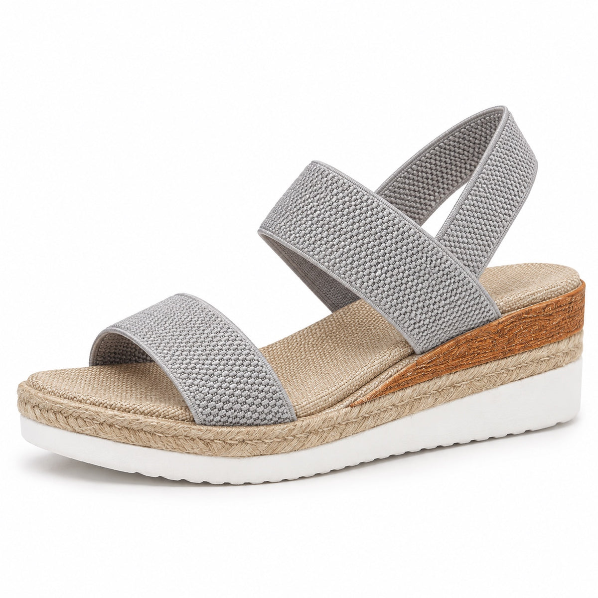 Mindy – Women's Wide Toe Box Sandals in Grey