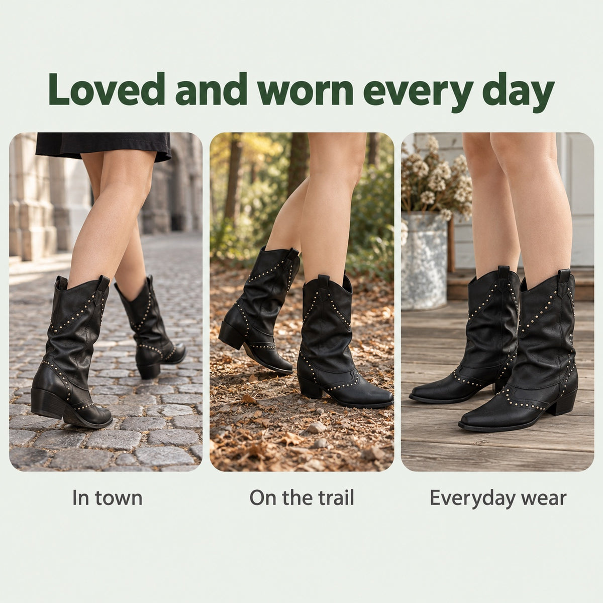 Misty – Women's Wide Calf Boots, worn every day
