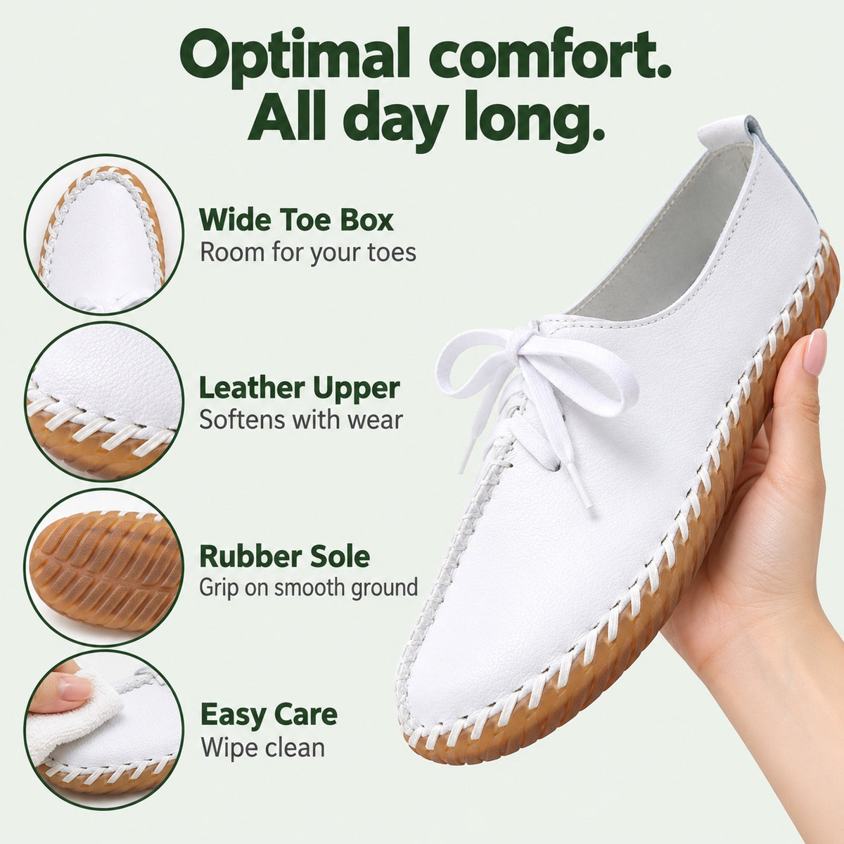 Myers – Unisex Wide Toe Box Shoes, features