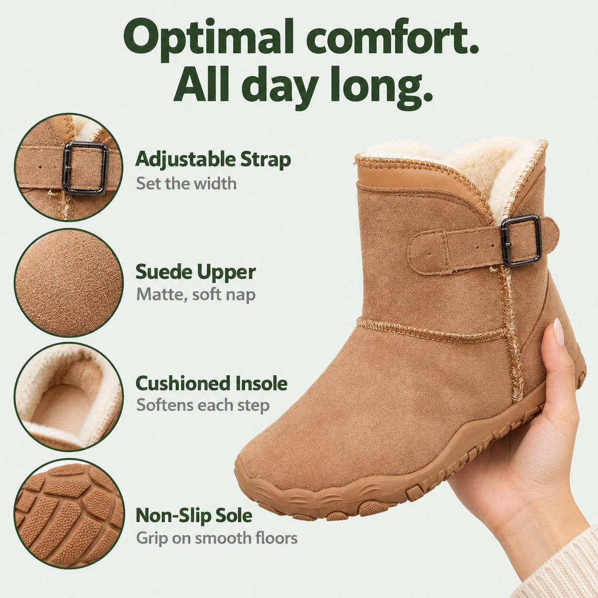 Myrtle – Women's Comfort Boots, features