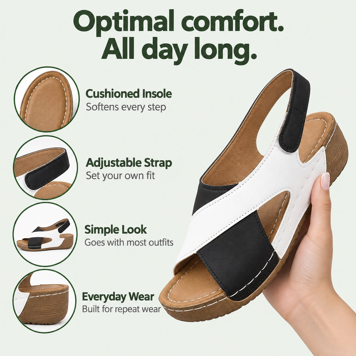 Naomi – Women's Comfortable Sandals, features