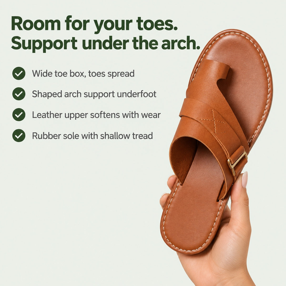 Natasha – Women's Wide Toe Box Sandals, key benefits