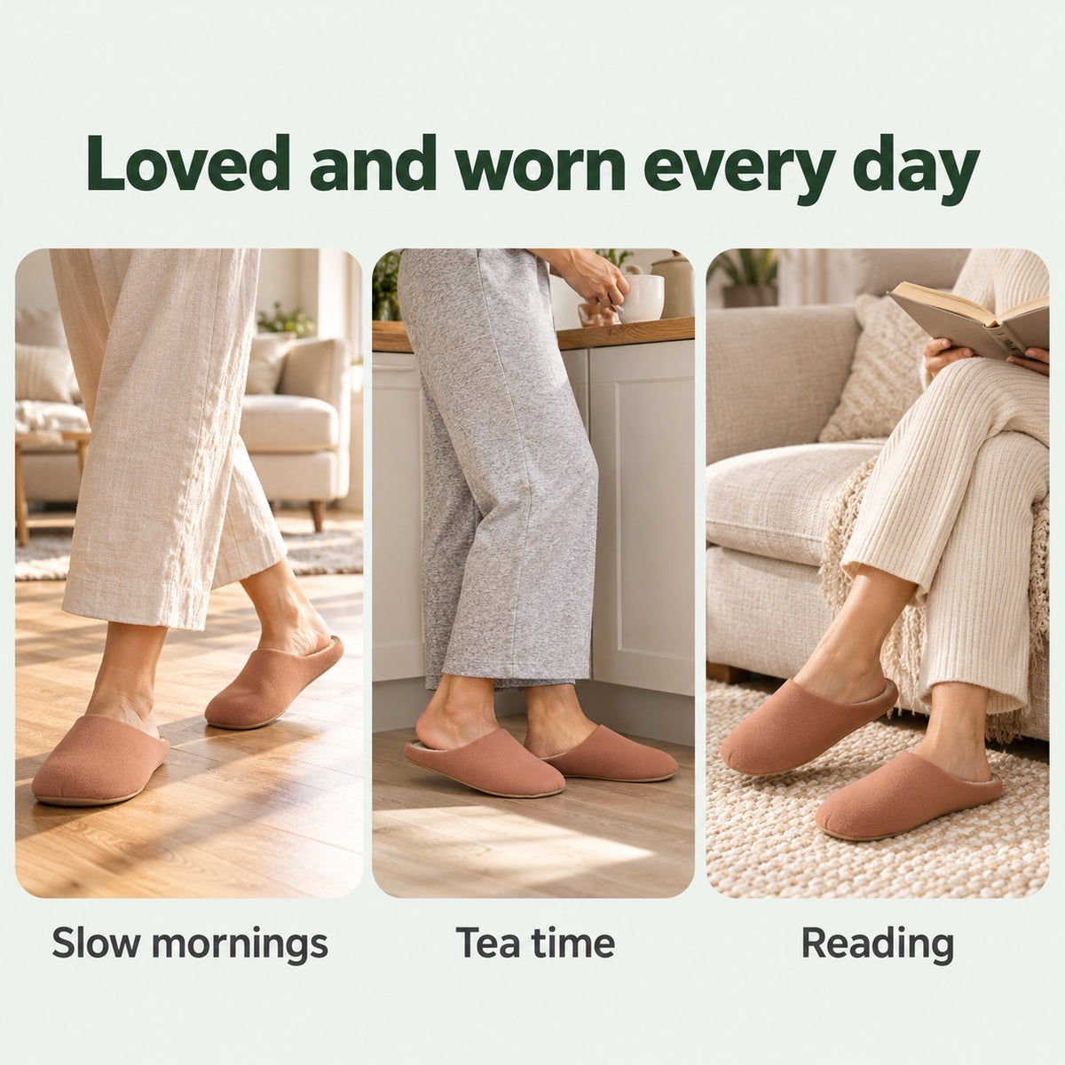 Neal – Men's Comfort Slippers, worn every day