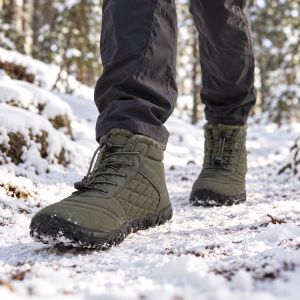 Newton – Unisex Barefoot Shoes, worn on a walk