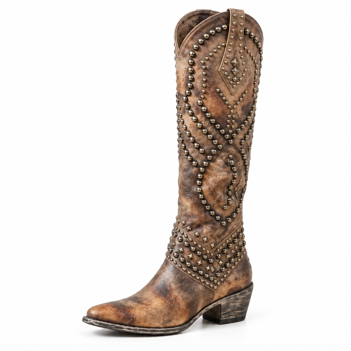 Oakley – Unisex Wide Calf Boots in Brown