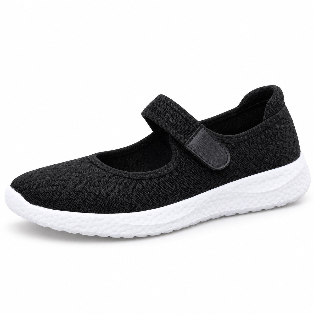 Olive – Women's Nursing Flats in Black