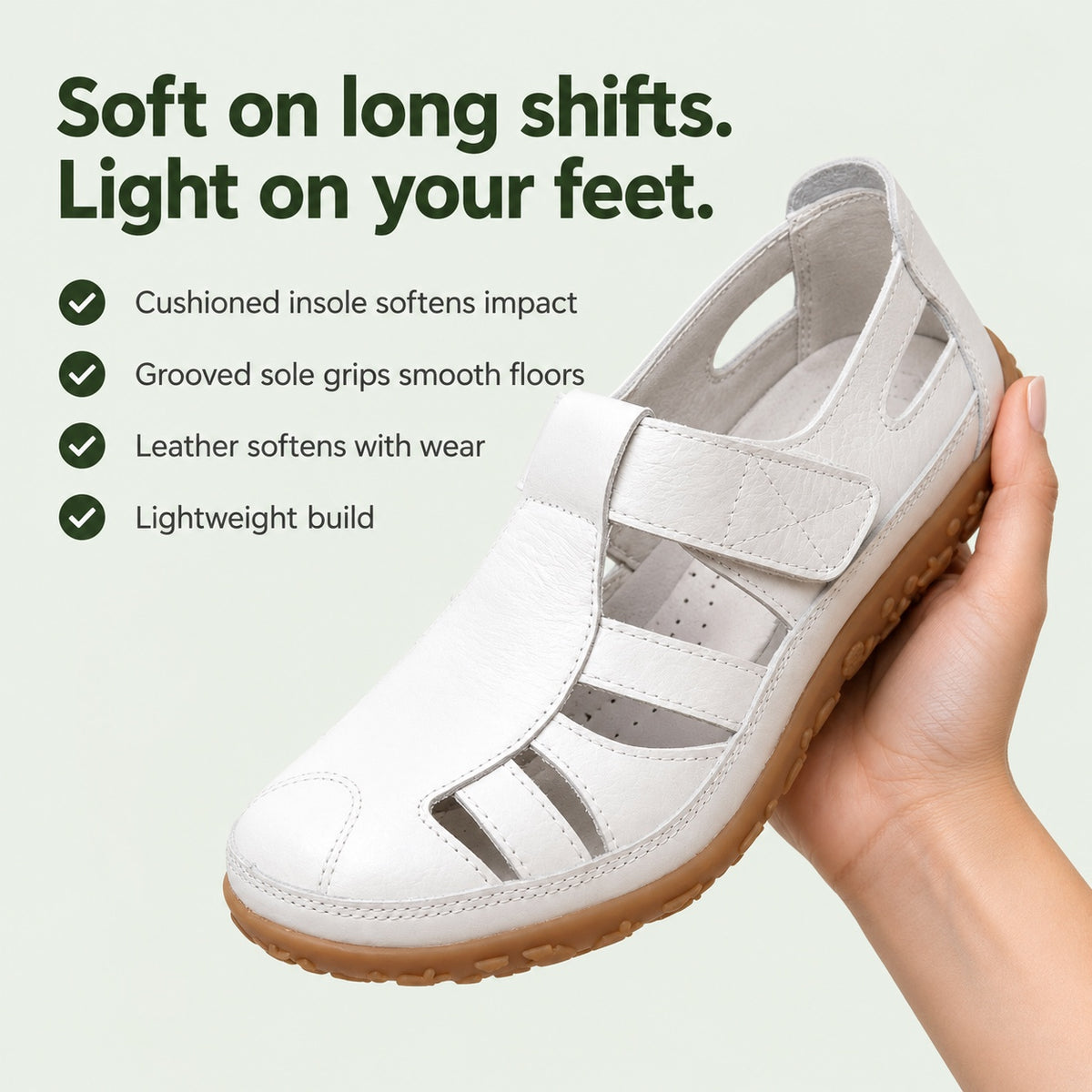 Ortega – Unisex Nursing Shoes, key benefits