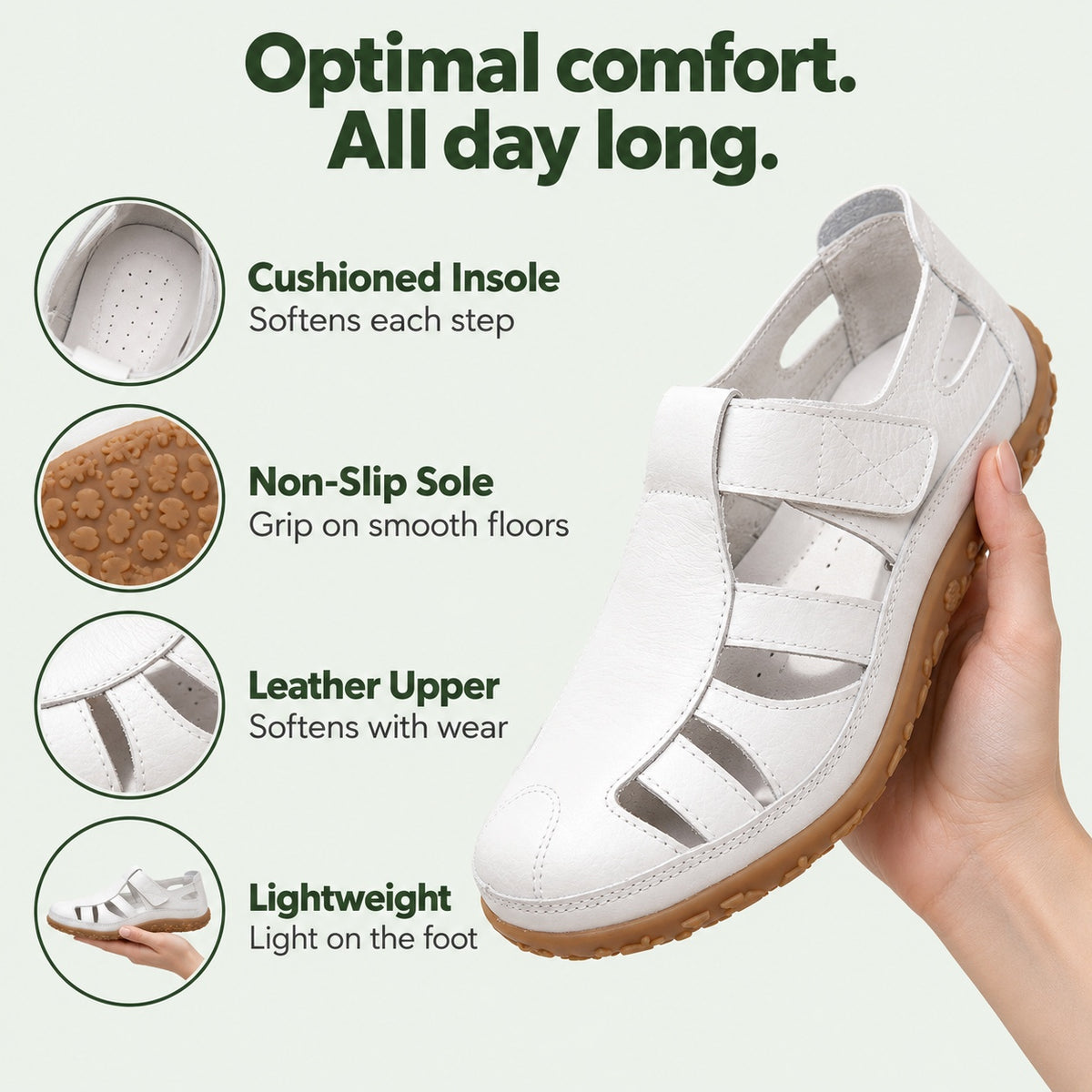 Ortega – Unisex Nursing Shoes, features
