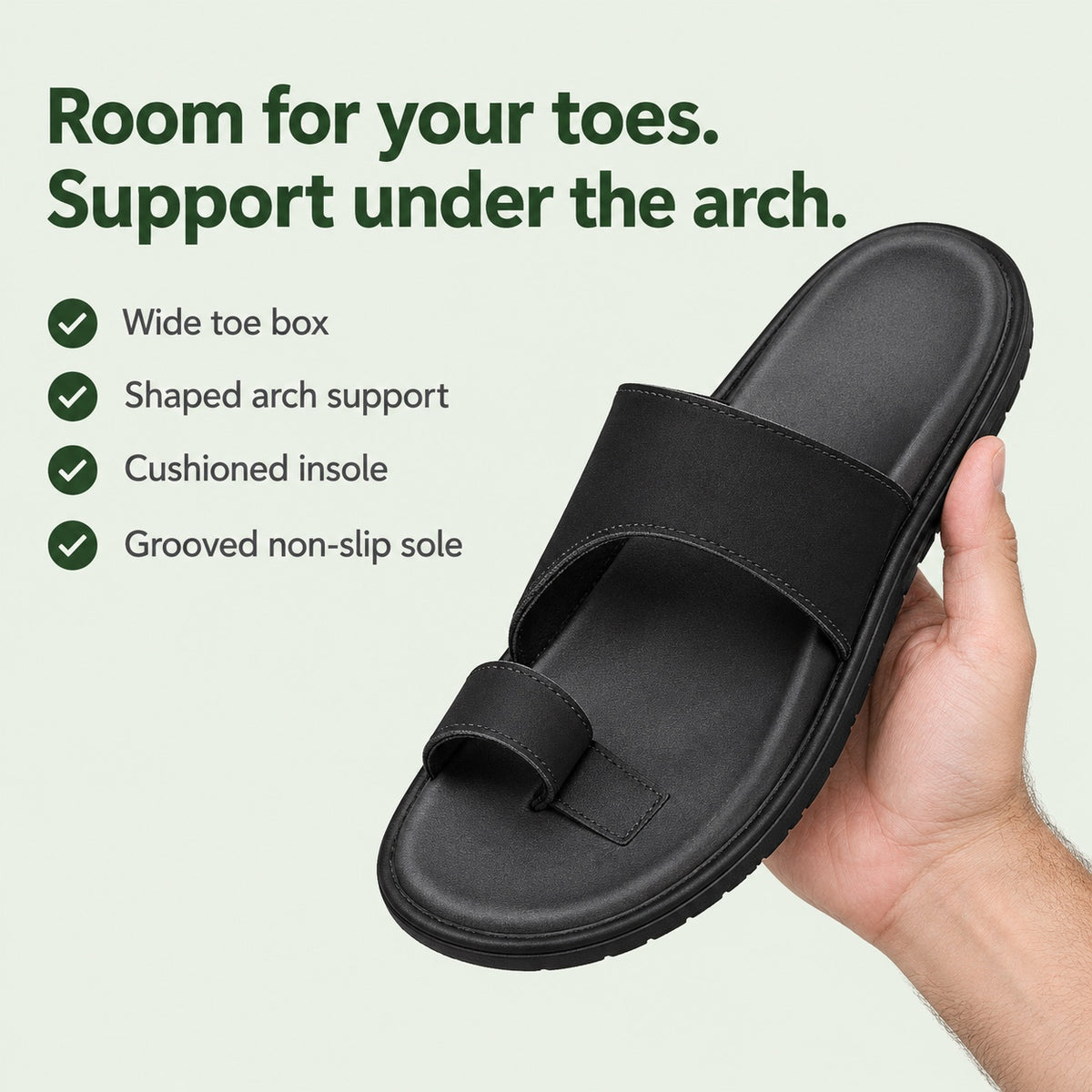 Otis – Men's Wide Toe Box Sandals, key benefits