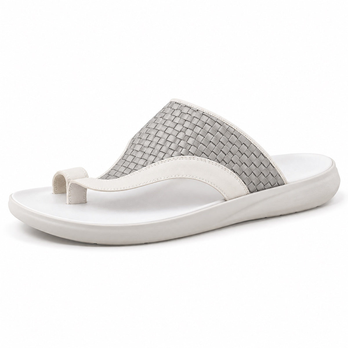 Otis – Men's Wide Toe Box Sandals in WHITE
