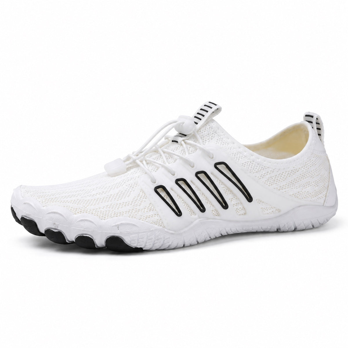 Owens – Unisex Barefoot Shoes in White/Black