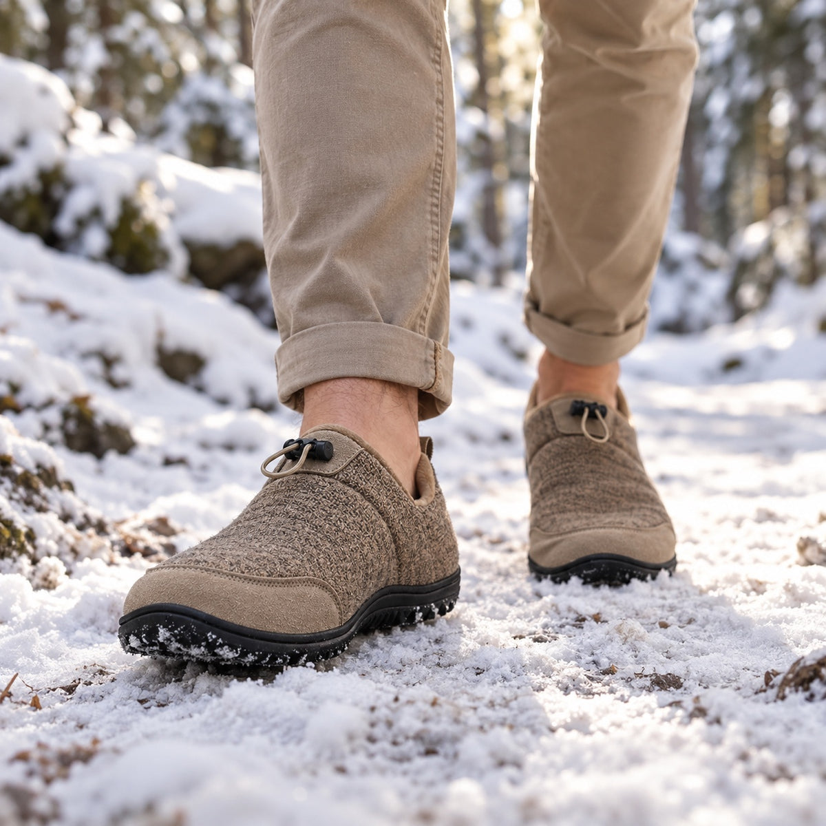Parker – Unisex Slip-On Shoes, worn on a walk