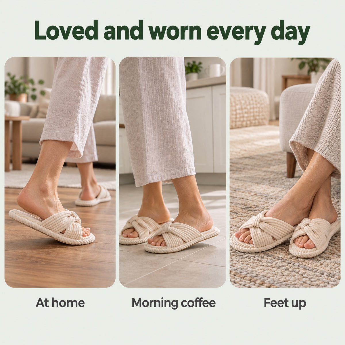 Patsy – Women's Comfort Slippers, worn every day