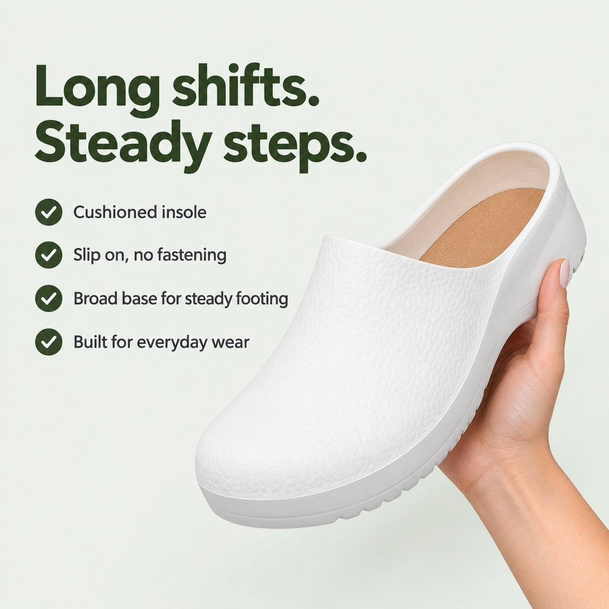 Patton – Unisex Nursing Clogs, key benefits