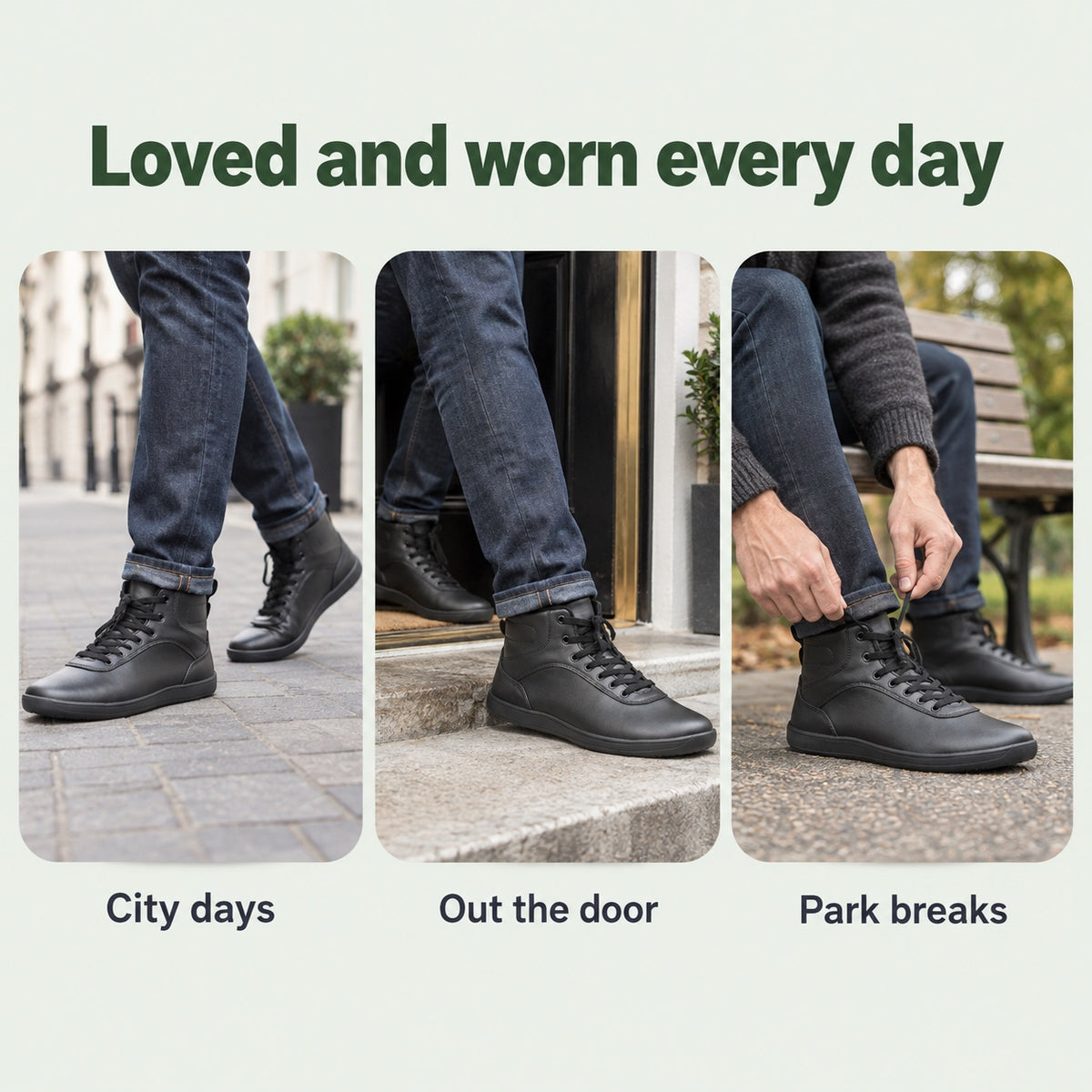 Perkins – Unisex Barefoot Sneakers, worn every day