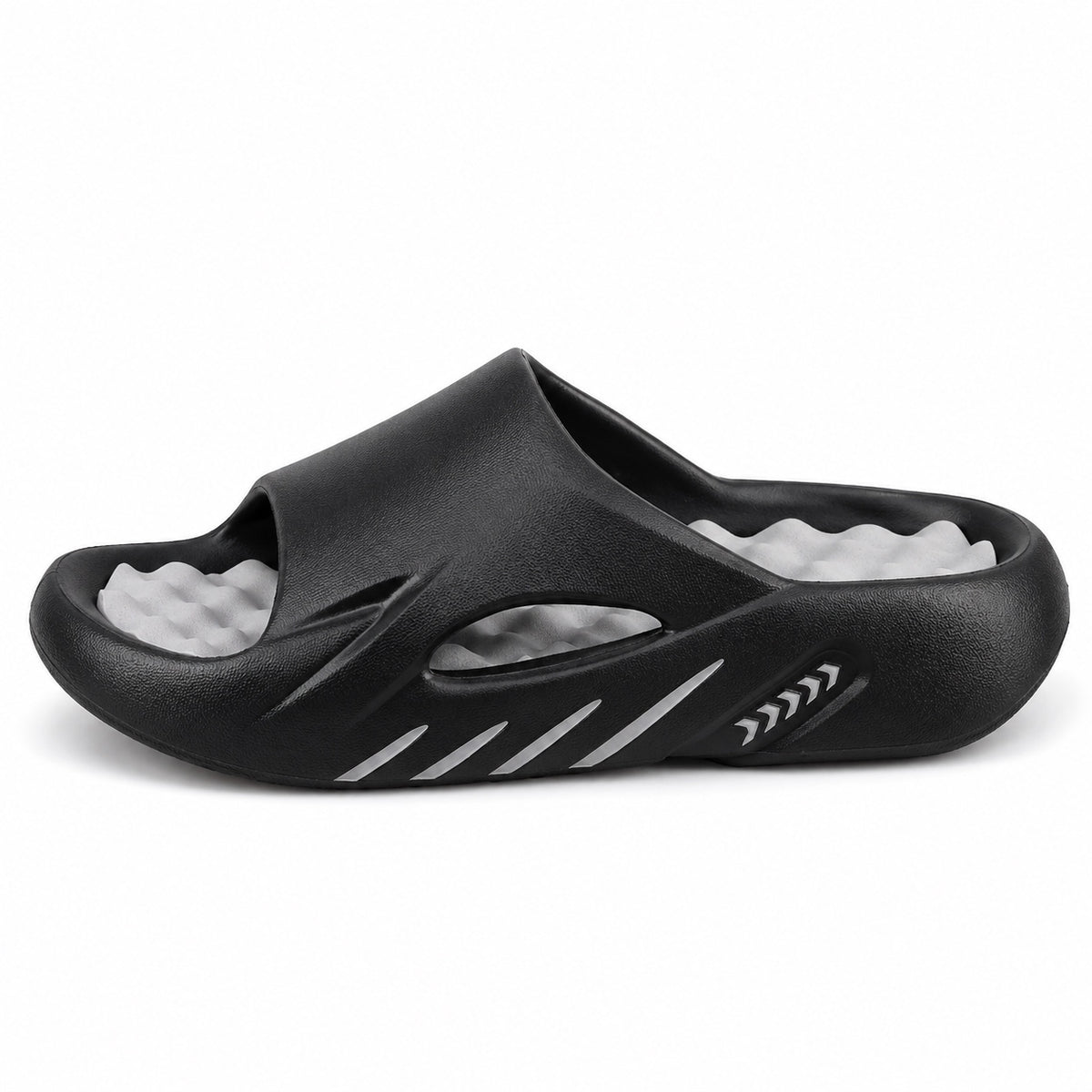Phillip – Men's Comfortable Sandals in Black & Gray