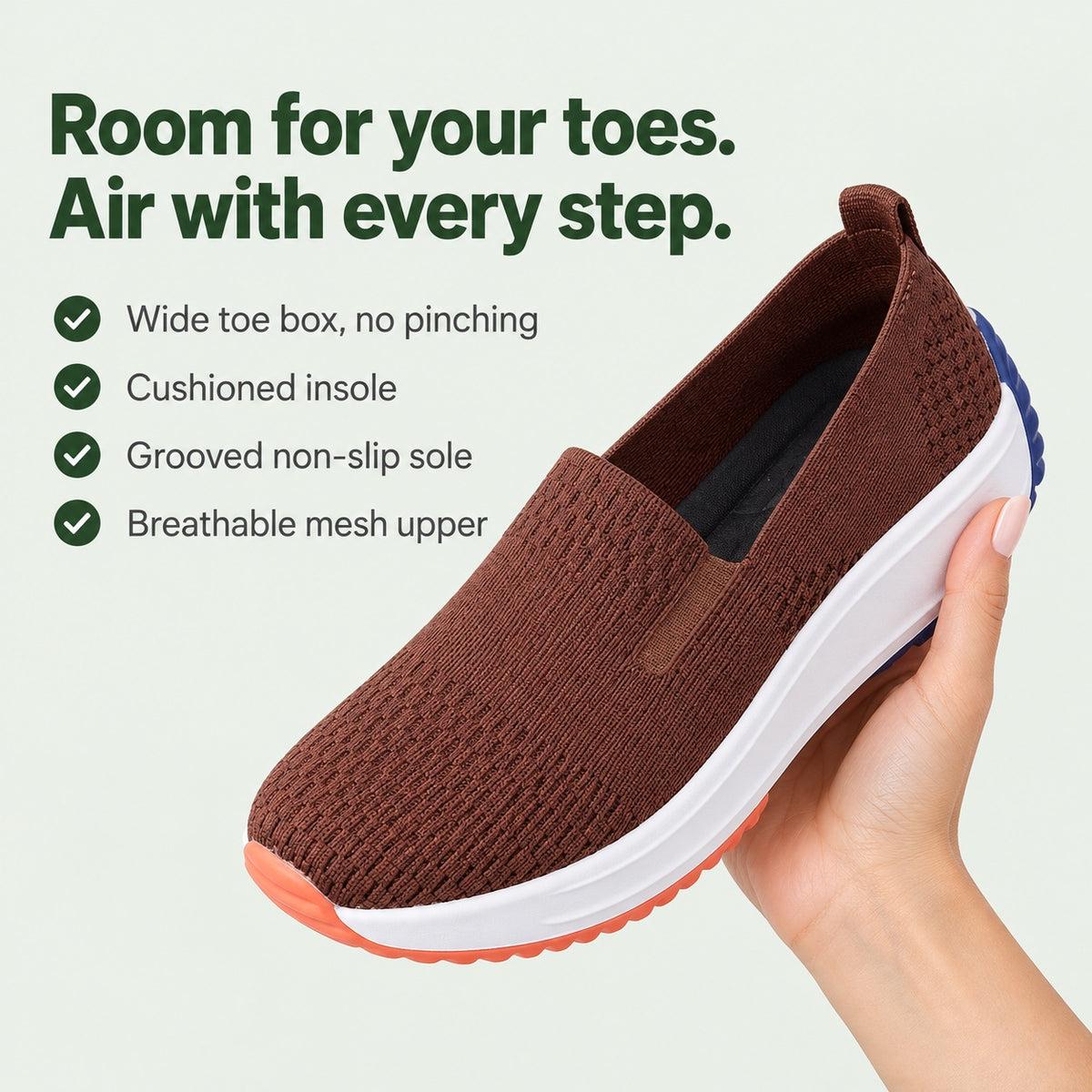 Phillips – Unisex Wide Toe Box Sneakers, key benefits