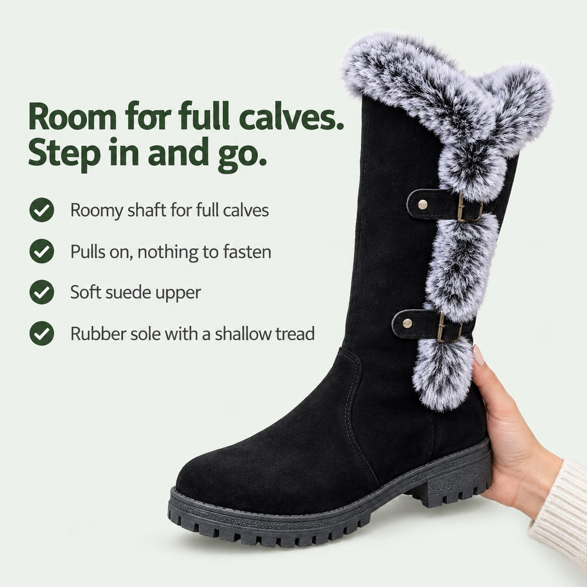 Phyllis – Women's Wide Calf Boots, key benefits