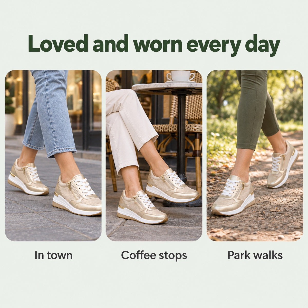 Powell – Unisex Walking Shoes, worn every day