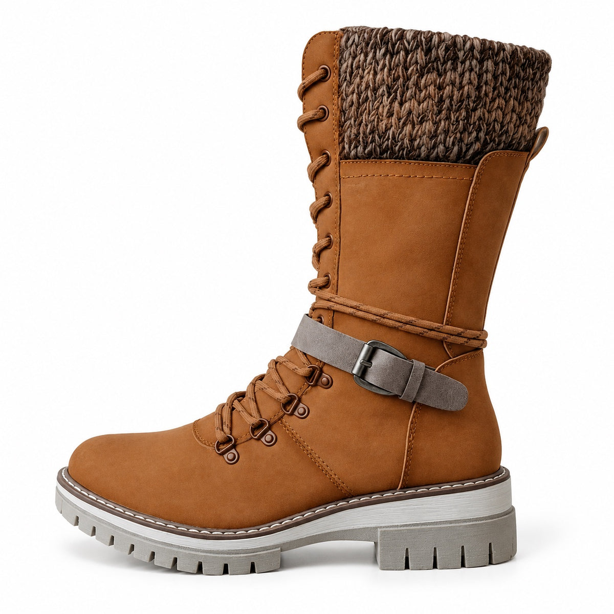 Rachel – Women's Wide Calf Boots in Brown