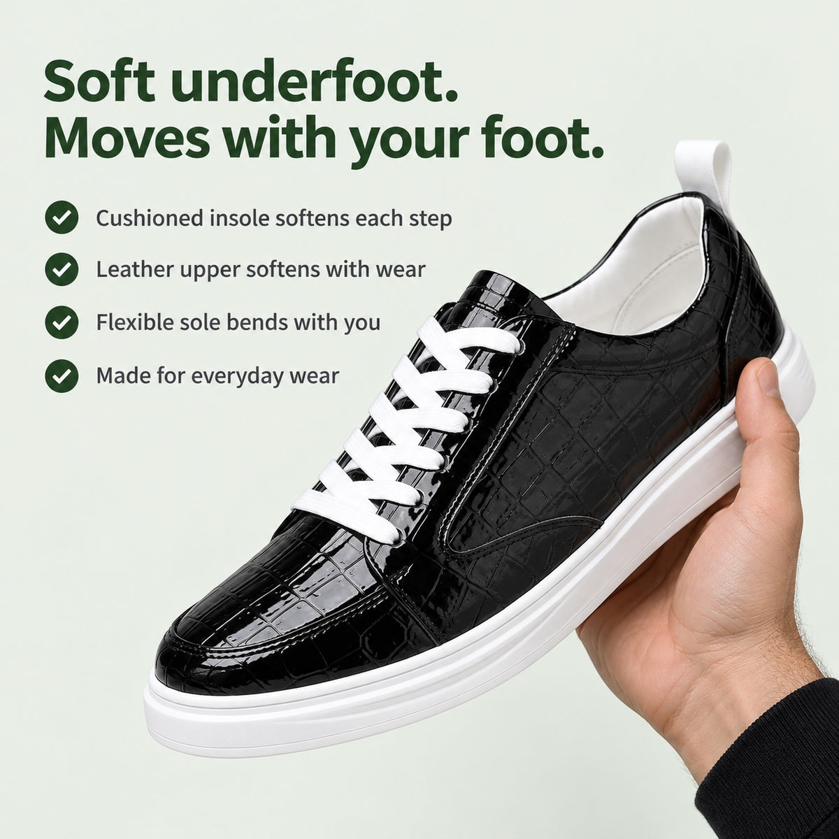 Randolph – Men's Slip-On Sneakers, key benefits