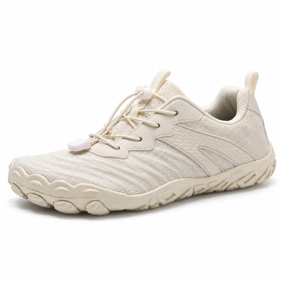 Reeves – Unisex Barefoot Shoes in Cream/Beige