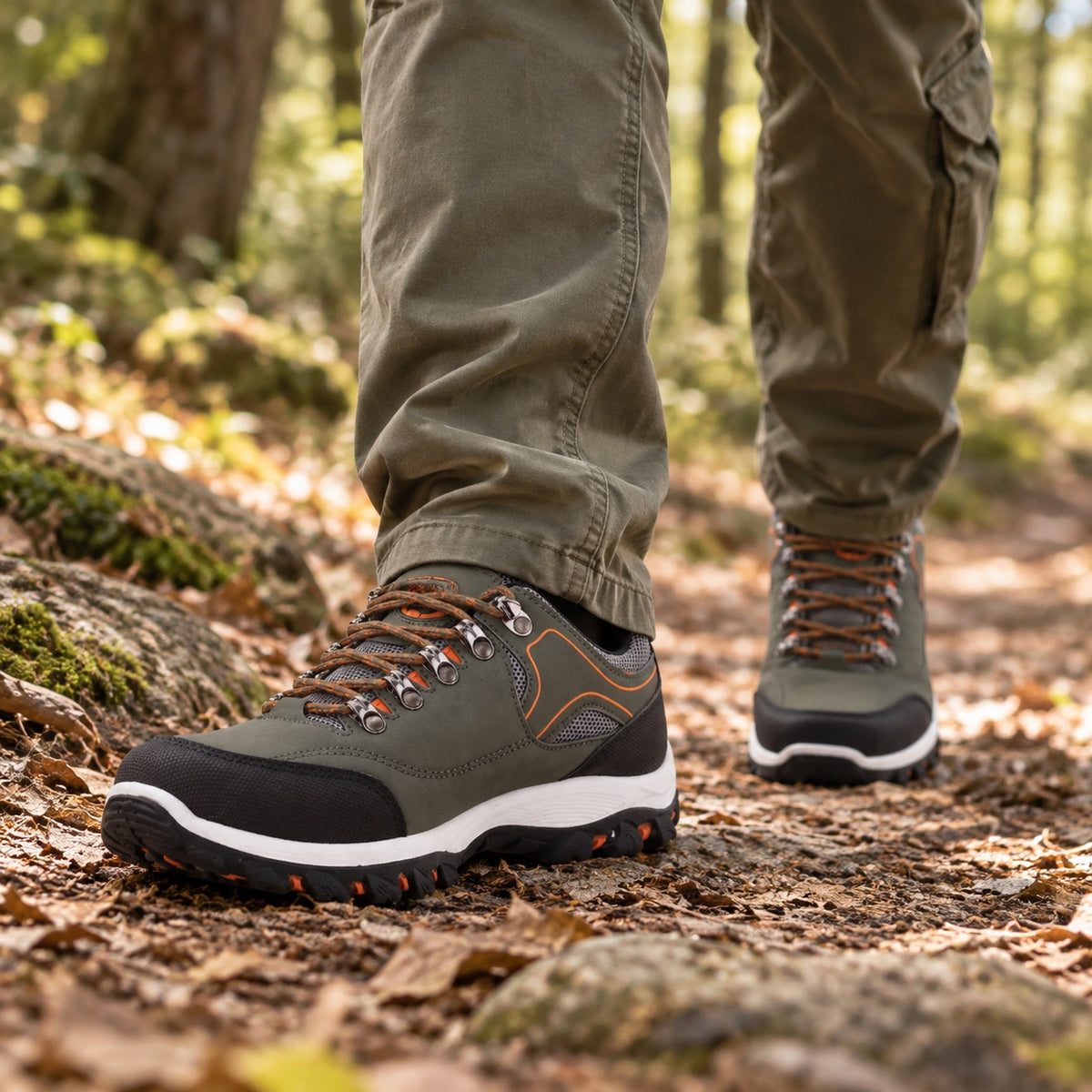 Reginald – Men's Arch Support Sneakers, worn on a walk