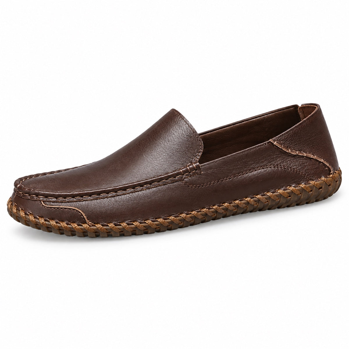 Rick – Men's Slip-On Loafers in Dark Brown