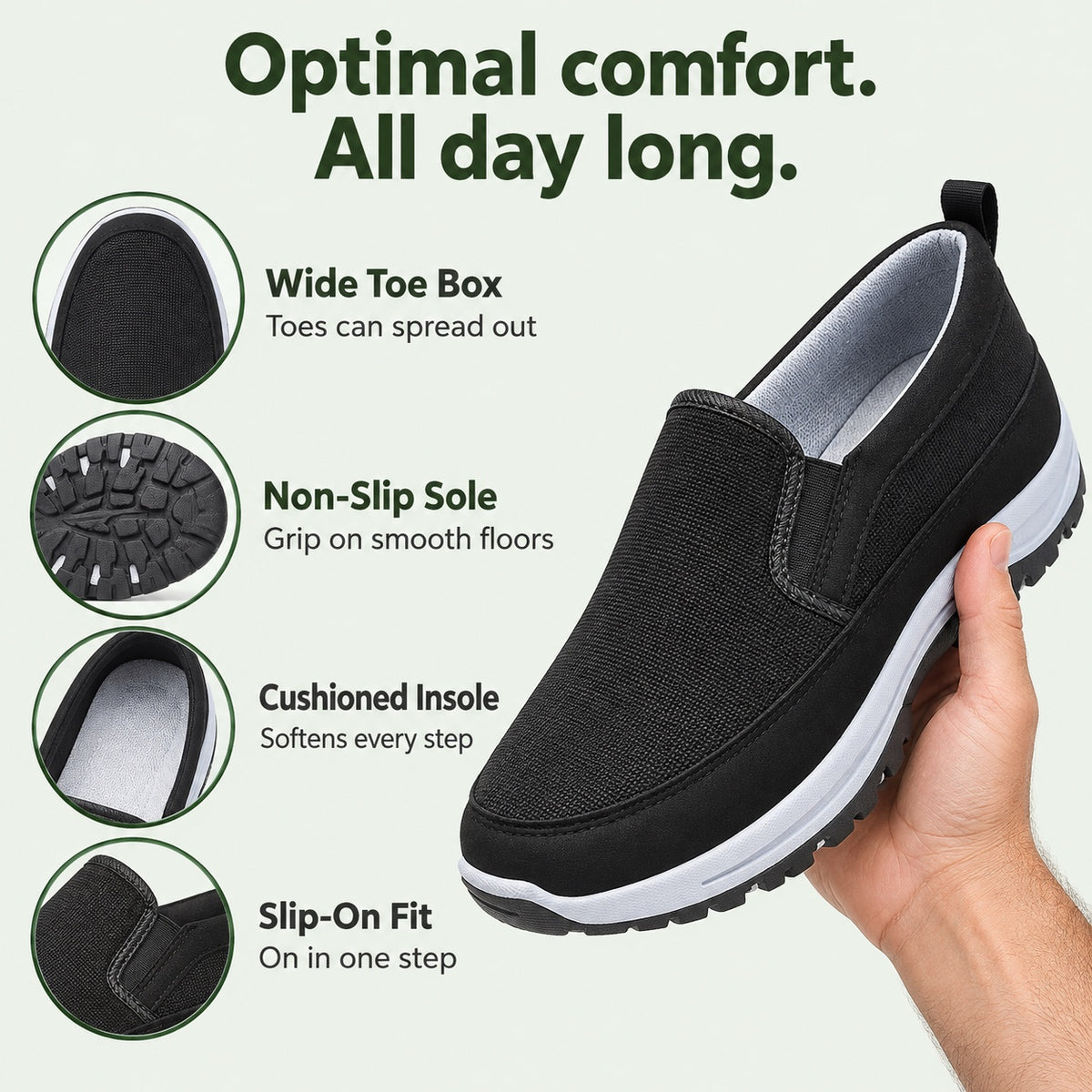 Rivera – Unisex Arch Support Shoes, features