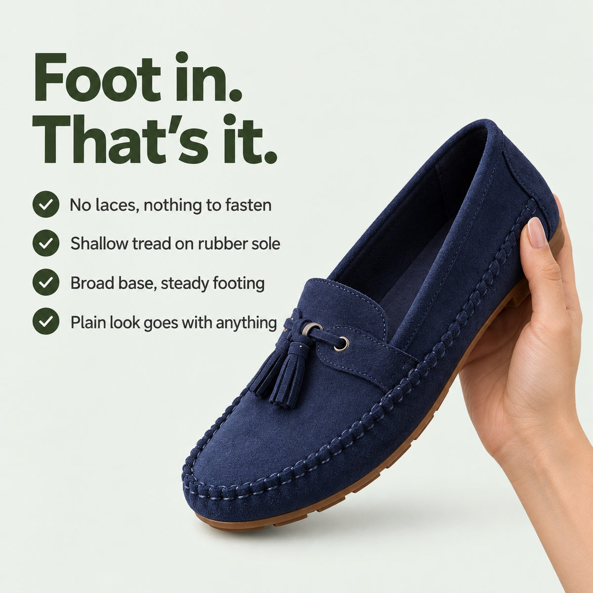 Robertson – Unisex Slip-On Loafers, key benefits