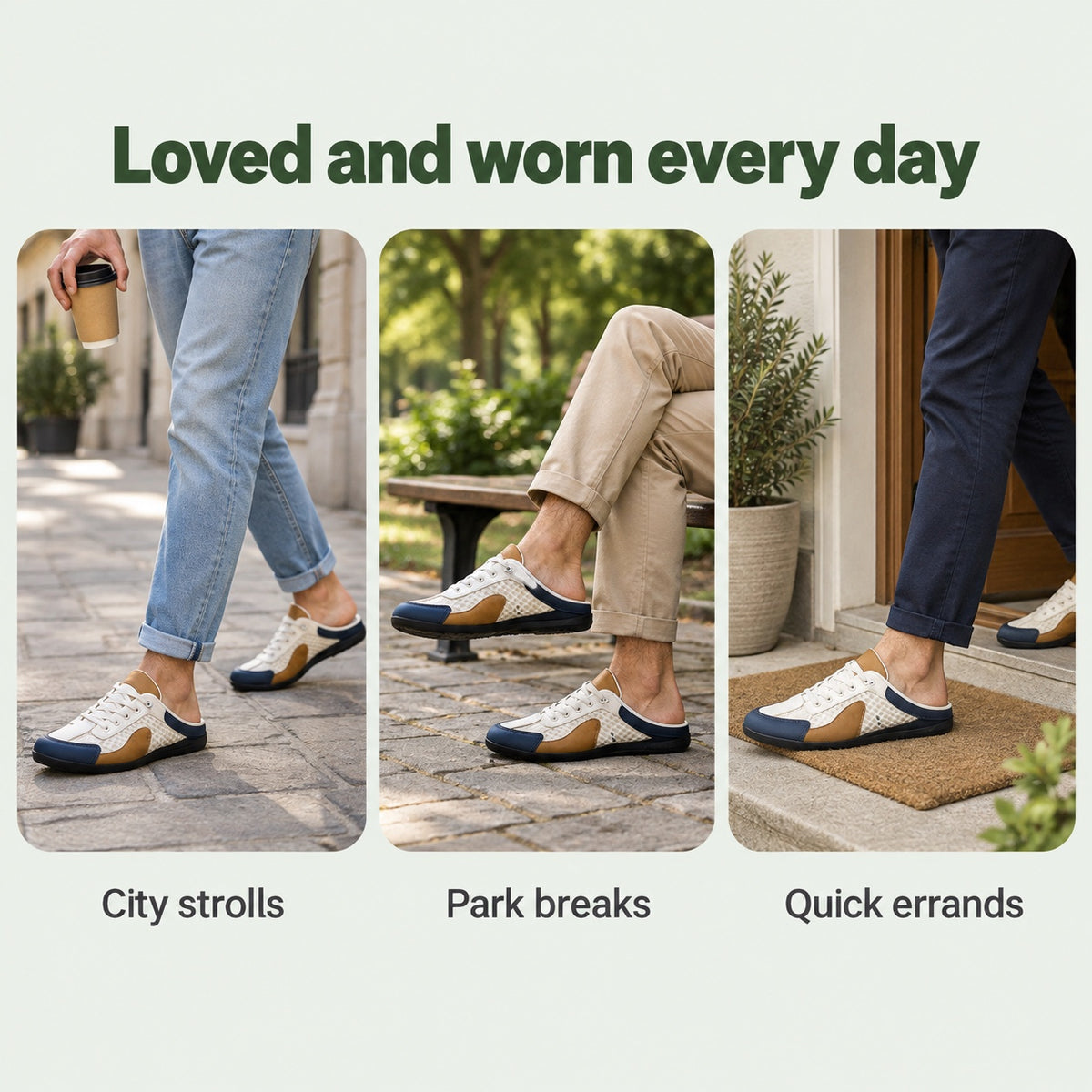 Robinson – Unisex Slip-On Sneakers, worn every day