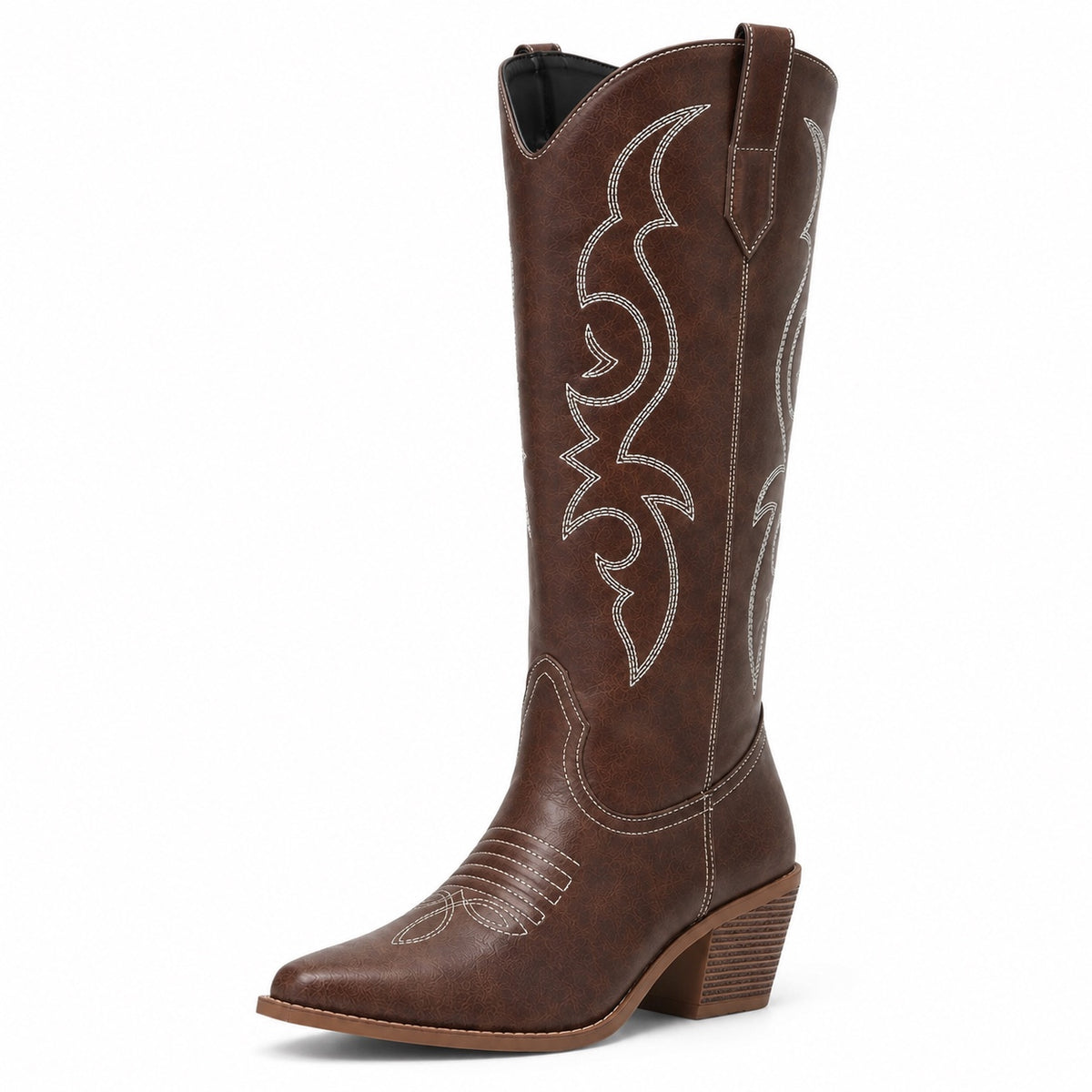 Rochelle – Women's Wide Calf Boots in Brown