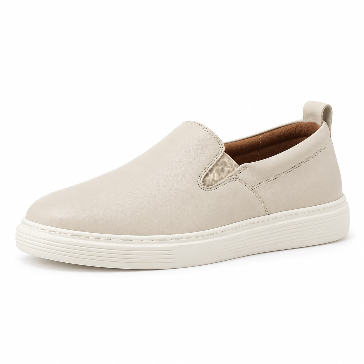 Rodney – Men's Arch Support Loafers in Beige