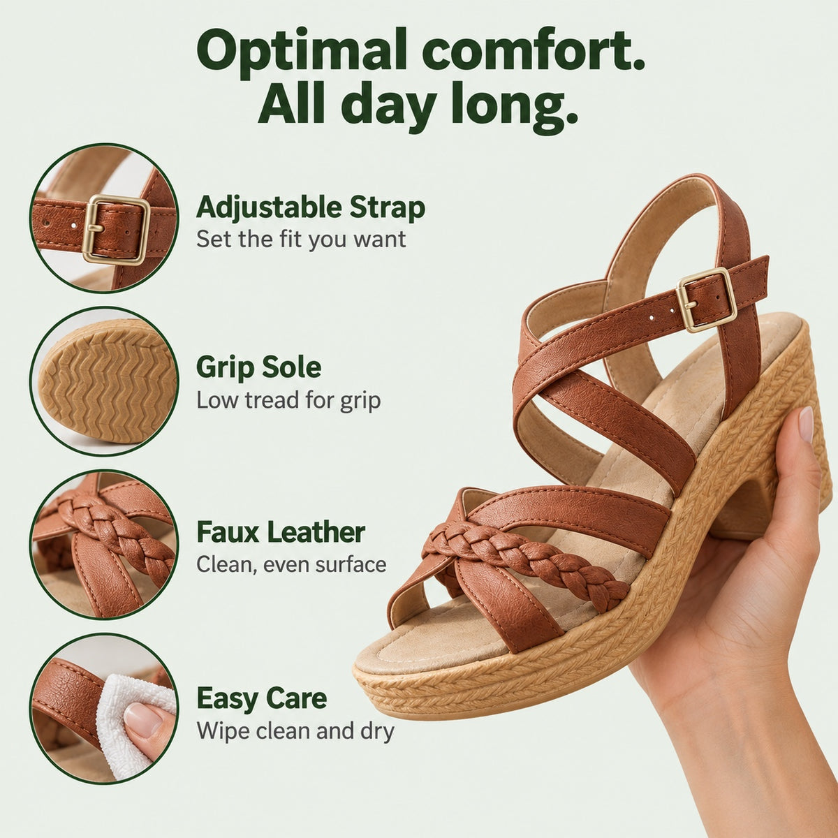 Rogers – Unisex Comfortable Sandals, features