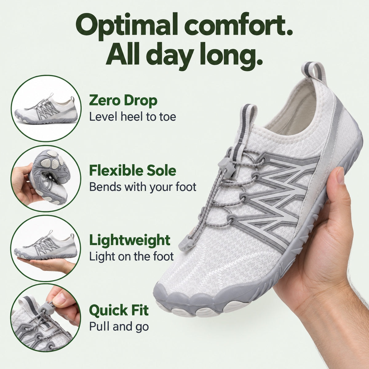 Romero – Unisex Barefoot Shoes, features